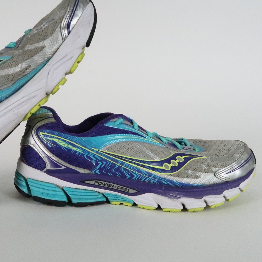 SAUCONY GUIDE 6 Womens Gray Silver Blue Running